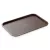 Csúszásmentes műanyag tálca, 45,5x35,5x2 cm, barna