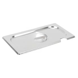 GN 1/3 fedő kanálkivágással, rozsdamentes - Prémium választás