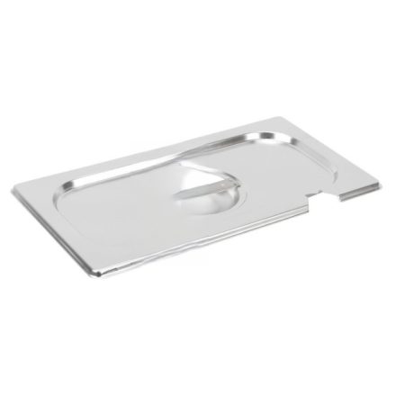 GN 1/3 fedő kanálkivágással, rozsdamentes - Prémium választás