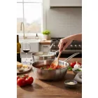 Szószos nyeles lábas 28 cm, 5,4 l, Prim Appety, de Buyer, rozsdamentes