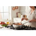 Szószos nyeles lábas 28 cm, 5,4 l, Prim Appety, de Buyer, rozsdamentes