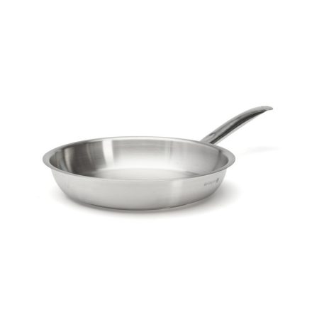 de Buyer Prim Appety 28 cm magas falú rozsdamentes acél serpenyő – indukciós, 5 literes, szatén felület