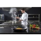 La Lyonnaise 30 cm-es kékvas serpenyő – de Buyer nagy méretű acélserpenyő pirításhoz és grillezéshez