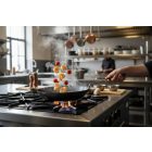 La Lyonnaise 36 cm-es kékvas serpenyő – de Buyer nagy méretű acélserpenyő profi felhasználásra