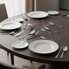 Evőeszköz készlet 19 részes (6 személyes + merőkanál) rozsdamentes éttermi szett Segno
