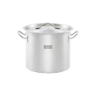 Gredil Rozsdamentes Fazék Fedővel - Indukciós Szendvics Talp, 15,4L, 28 cm