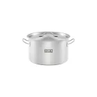 Rozsdamentes indukciós lábas fedővel 11 lit. 28 cm
