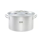 Rozsdamentes indukciós lábas fedővel 22 lit. 36 cm