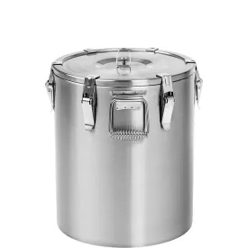   Gredil Rozsdamentes Acél Ételtermosz, 30 l – Duplafalú, Habbal Szigetelt, 6 Csatmágneses Fedél