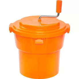 Salátacentrifuga, 19 literes, narancssárga polipropilén, 420 mm átmérő – GasztroZoli