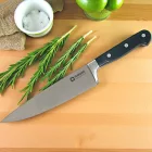 Masszív kovácsolt szakácskés 20 cm penge, ergonomikus fekete nyél – GasztroZoli ajánlata