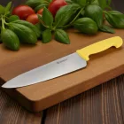 Sárga nyelű HACCP szakácskés 25 cm – rozsdamentes penge, higiénikus és csúszásmentes markolat