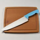 Professzionális konyhai kés 25 cm-es pengével – kék nyelű HACCP kés, halételek előkészítéséhez