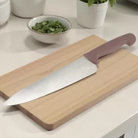 Szakácskés 25 cm penge barna nyéllel – HACCP kompatibilis, professzionális konyhakés főtt ételekhez