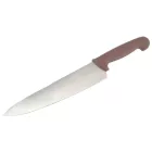 Barna nyelű HACCP szakácskés 25 cm – professzionális kés főtt ételek és készételek szeleteléséhez
