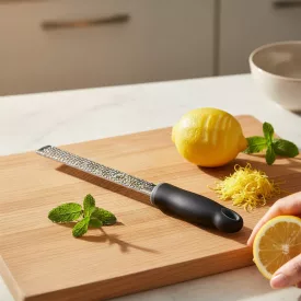 Rozsdamentes citrushéj és parmezánreszelő 30 cm