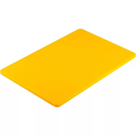 HACCP vágódeszka sárga 45x30x1,3 cm – nyers szárnyashoz