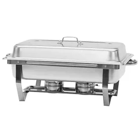 Chafing GN 1/1, 2 db égőpaszta-tartóval, rozsdamentes