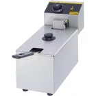 Gredil Professzionális Egyaknás Olajsütő, 3 l, 2.2 kW, 230 V – Rozsdamentes Acél, Kivehető Medencével