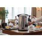 Rozsdamentes italmelegentartó adagoló csappal, 10 L, termosztátos (30–110°C), 1,5 kW