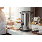 Duplafalú rozsdamentes italmelegentartó, 10 L, termosztátos (30–110°C), energiatakarékos