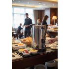 Duplafalú rozsdamentes italmelegentartó, 18 L, termosztátos (30–110°C), energiatakarékos