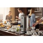 Duplafalú rozsdamentes italmelegentartó, 18 L, termosztátos (30–110°C), energiatakarékos