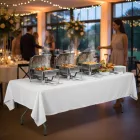 Összecsukható rendezvényasztal 183 cm – catering és szettekhez, 300 kg teherbírás