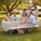 Összecsukható rendezvénypad 182 cm – catering asztalokhoz, erős kivitel