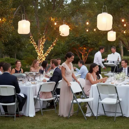 Összecsukható rendezvényszék – erősített kivitel, szettekhez