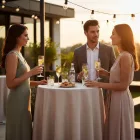 Kerek bárasztal Ø80 cm – összecsukható, koktél- és rendezvény használatra