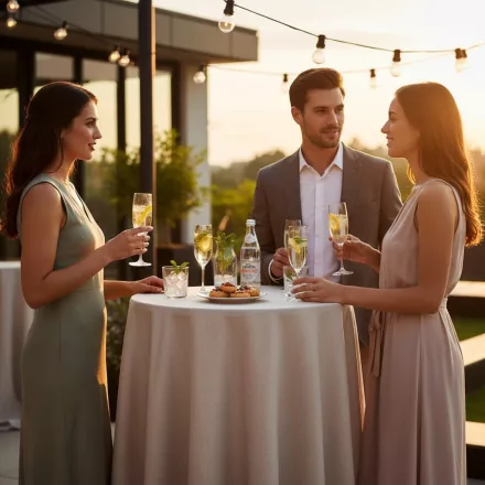 Kerek bárasztal Ø80 cm – összecsukható, koktél- és rendezvény használatra