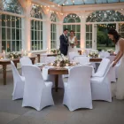 Fehér rendezvényszékhuzat