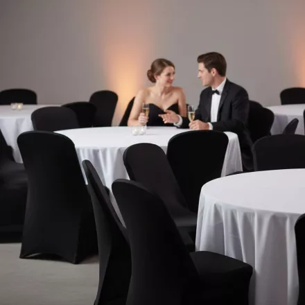 Fekete rendezvényszékhuzat