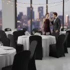 Fekete rendezvényszékhuzat