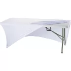 Fehér huzat a 183 cm-es Összecsukható rendezvényasztalhoz – catering és szettekhez