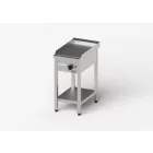 Gredil Sima Elektromos Rostlap, 400x700x850 mm (4 kW, 400V) – Szabadon Álló Rozsdamentes Ipari Grill-lap Zsírgyűjtő Fiókkal