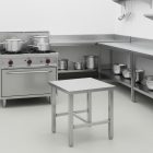 Zsámoly, Stokedli 500x500x450 mm, rozsdamentes anyag