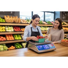 Ellenőrző mérleg 40 kg-ig, rozsdamentes acél