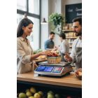 Ellenőrző mérleg 40 kg-ig, rozsdamentes acél