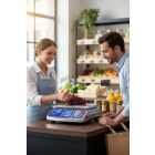 Ellenőrző mérleg 40 kg-ig, rozsdamentes acél