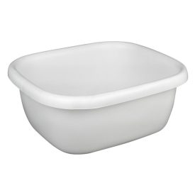   Fehér műanyag szögletes keverőtál 9,5 liter, 34,5-39,5-16 cm