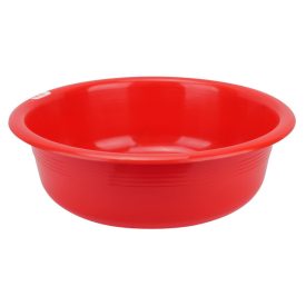 Piros műanyag keverőtál 1,5 liter 20 cm – magyar termék, tanúsítvánnyal, peremes kialakítás