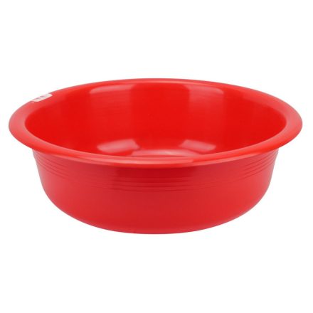 Piros műanyag keverőtál 1,5 liter 20 cm – magyar termék, tanúsítvánnyal, peremes kialakítás