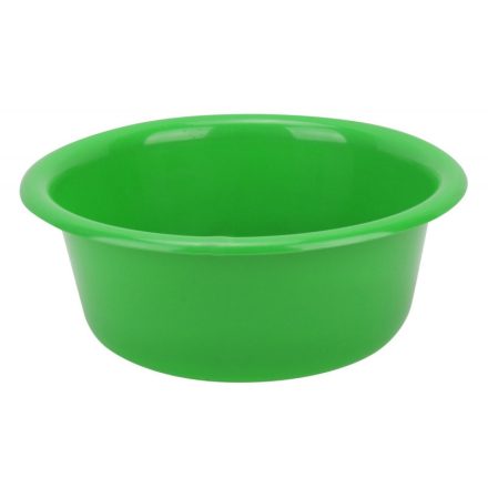 Zöld műanyag keverőtál 3 liter, 26 cm – magyar termék, peremes kialakítással, tanúsítvánnyal