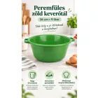 Peremfüles zöld keverőtál 36 cm 9 liter