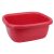 Piros műanyag szögletes keverőtál 9,5 liter, 34,5-39,5-16 cm