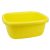 Sárga műanyag szögletes keverőtál 9,5 liter, 34,5-39,5-16 cm