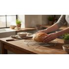 Kerek sütőrács 28 cm, rozsdamentes kivitel, stabil lábakkal – GasztroZoli ajánlata