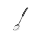 de Buyer perforált szervírozókanál, fekete nyél, rozsdamentes acél, 34 cm